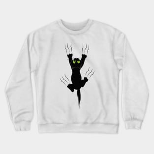 Cat grabing with claws Crewneck Sweatshirt